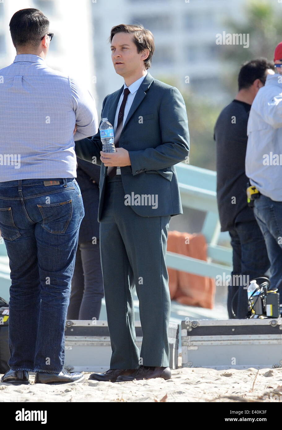 Liev Schreiber shows off his toned body on the filmset of Pawn Sacrifice  filming on Santa Monica Beach. The hunky actor was seen flexing his biceps  and running around the beach while