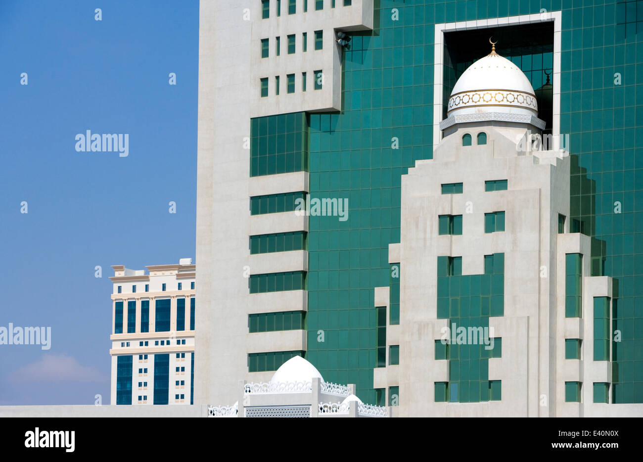 Qatar, Doha, modern and traditional architectures of the business area Stock Photo