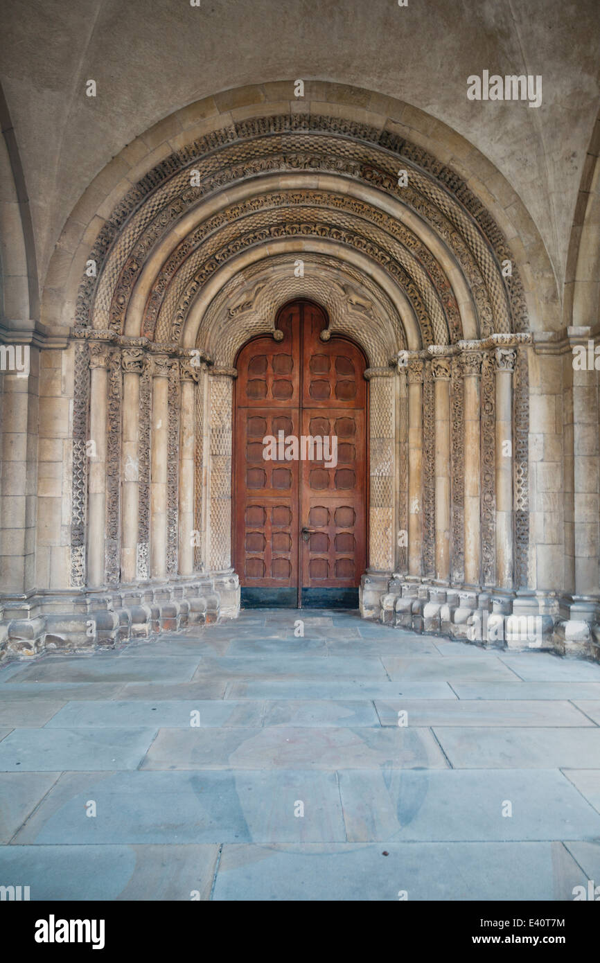 Germany, North Rhine-Westphalia, Coesfeld, portal of  St. Jacob's Church Stock Photo