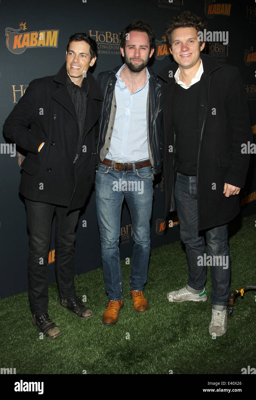 The Hobbit: The Desolation of Smaug Expansion Pack Kabam Mobile Game Launch Party At Eveleigh  Featuring: Drew Murray,Evan Low Stock Photo