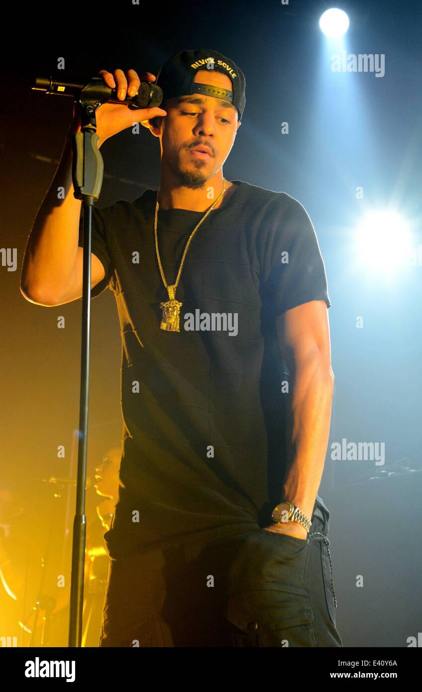 American hip hop star Jermaine Lamarr Cole aka J. Cole performs at Vicar Street... Featuring: J
