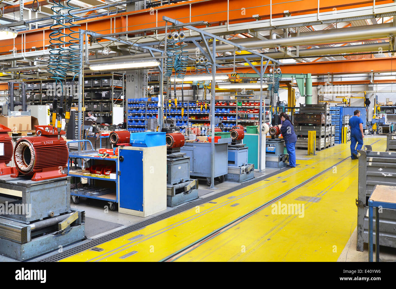 Electric motor production in a factory Stock Photo - Alamy