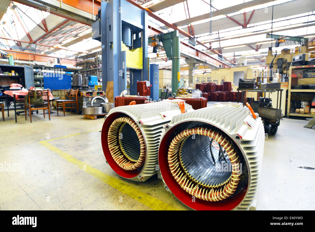 Electric motor production in a factory Stock Photo - Alamy