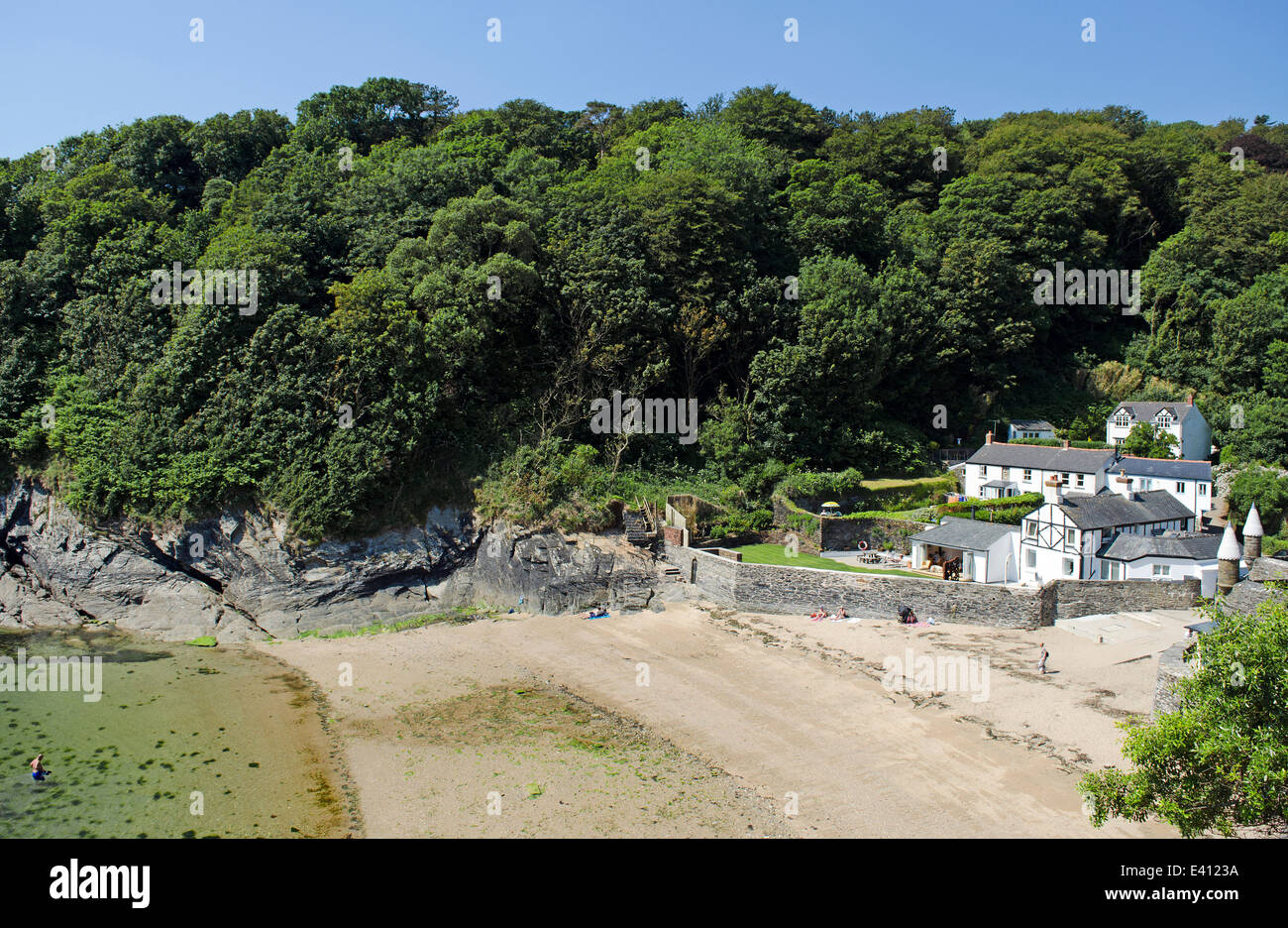 Readymoney cove near Fowey in Cornwall, UK Stock Photo