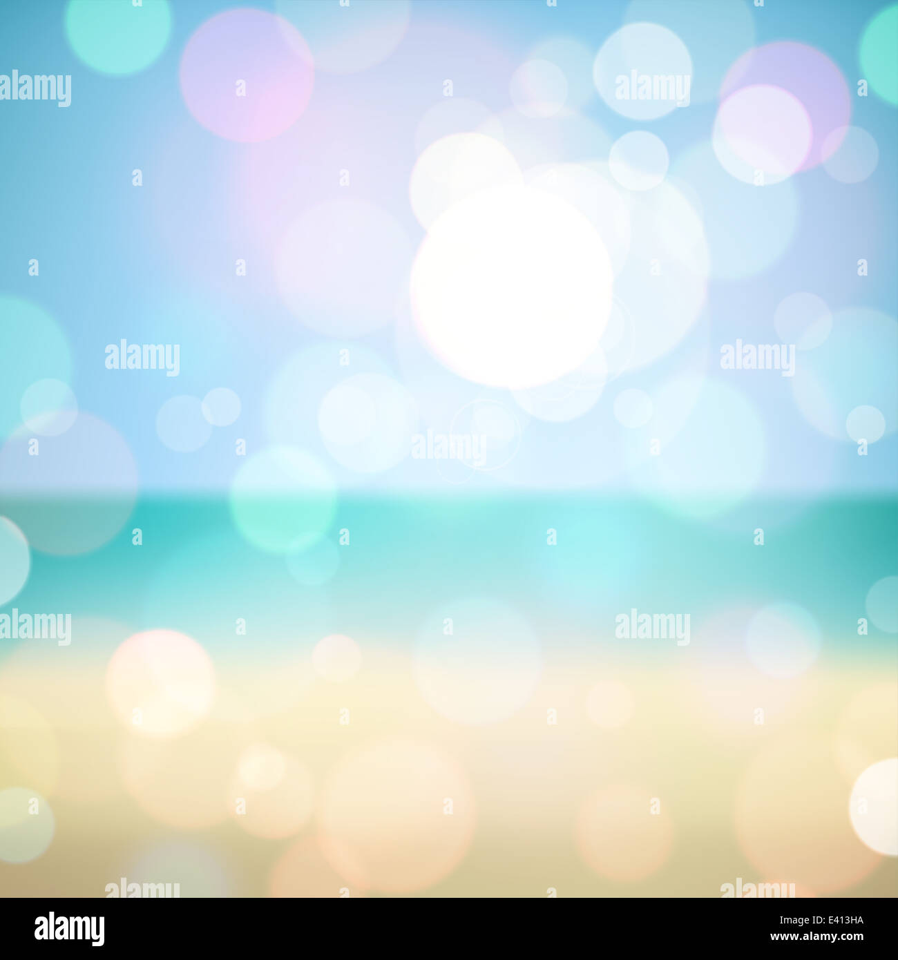 Beach Gradient Raster Summer tropical beach bokeh background. Raster version Stock Photo - Alamy