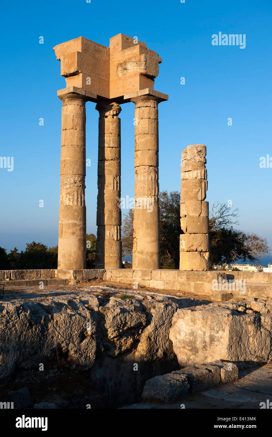 Griechenland, Rhodos-Stadt, Tempel des Apollon Pythios (3. Jh. v. Ch ...