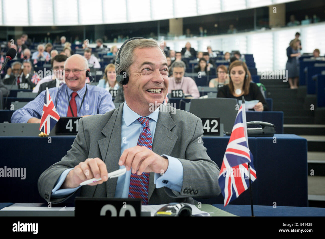 Nigel Farage British Member Of The European Parliament And Leader Of Nigel Farage British Member Of The European Parliament And Leader Of