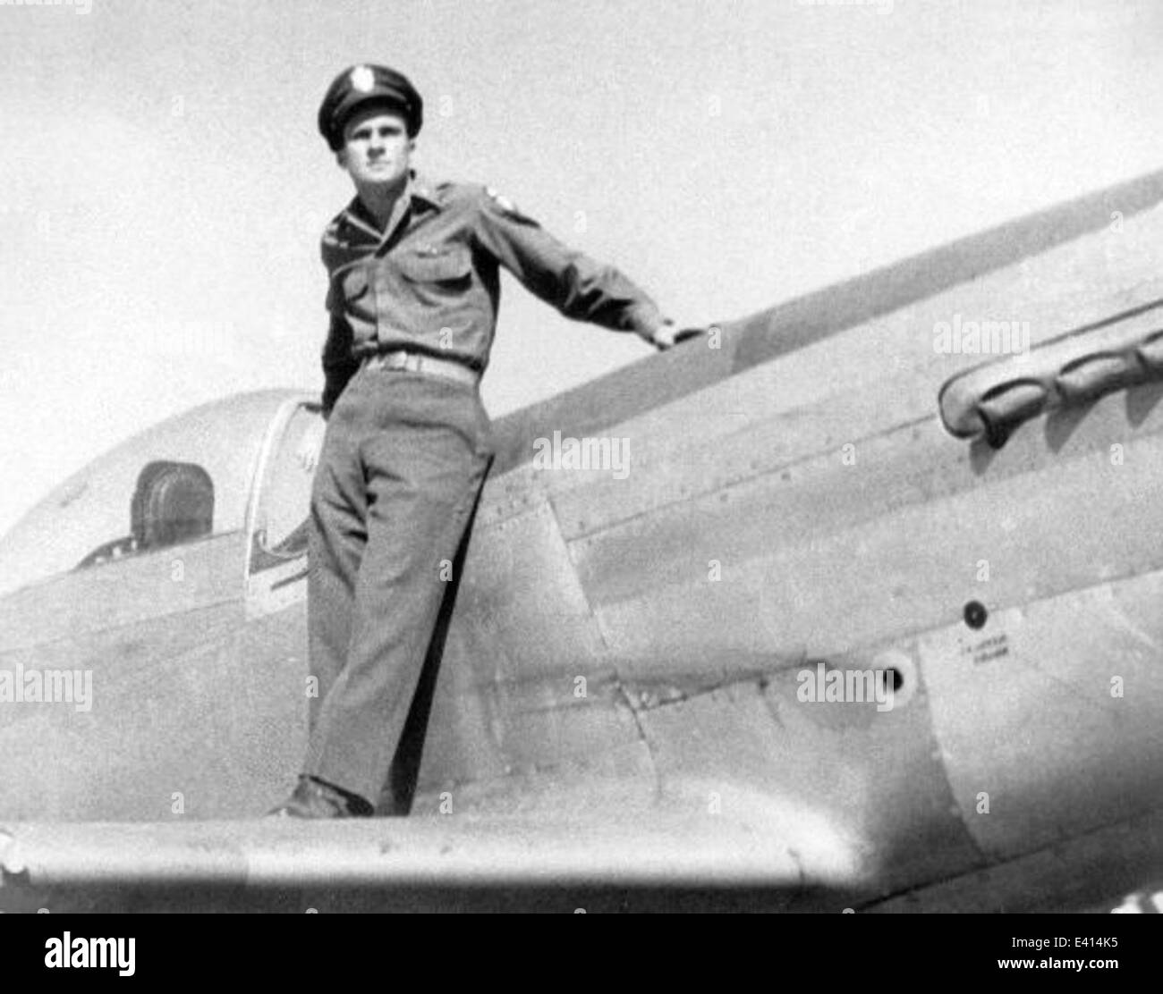3 Lt. Oliver Bateman & P51D Stock Photo Alamy