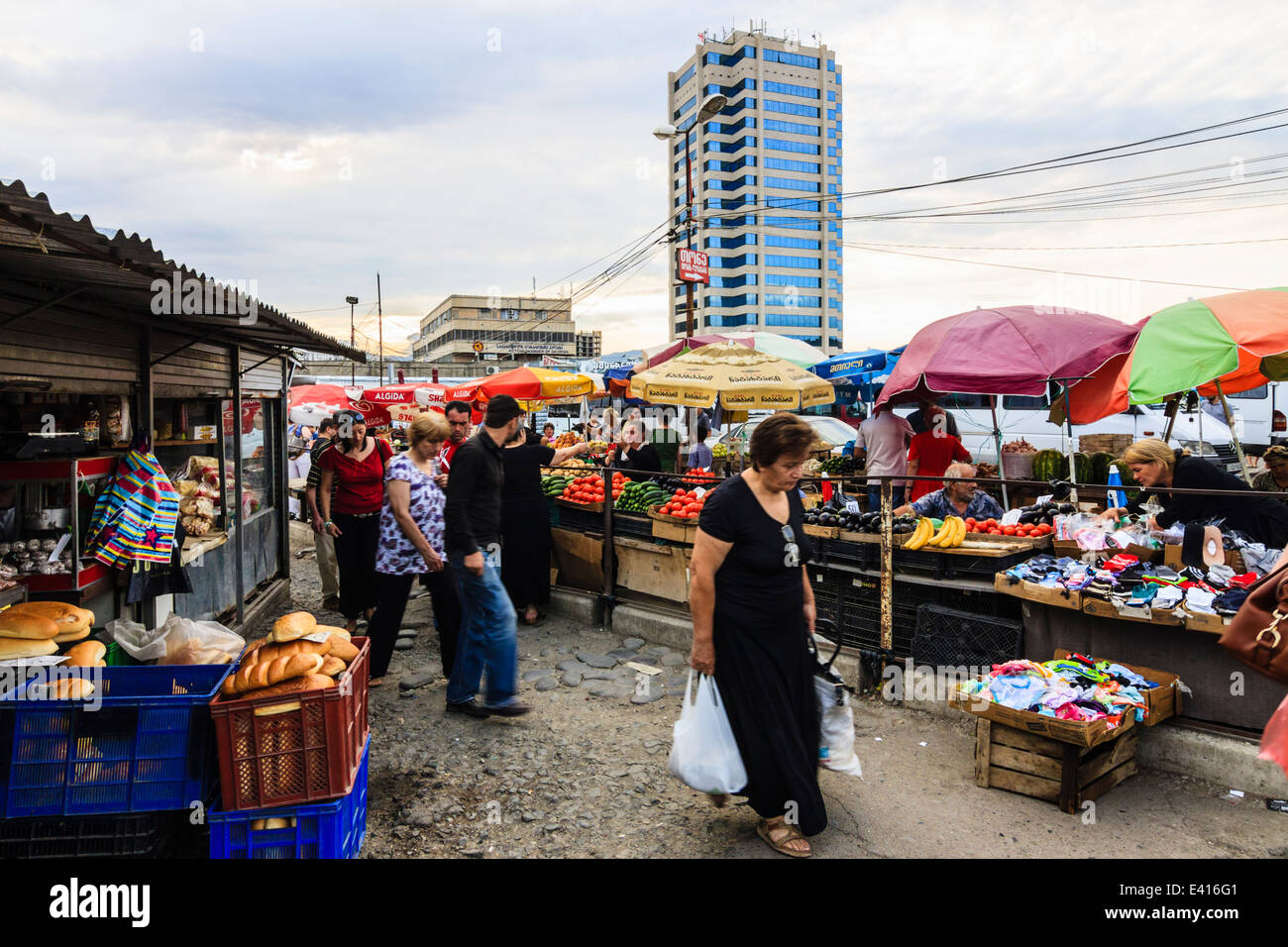 Didube market, Tbilisi, Stock Photo Alamy