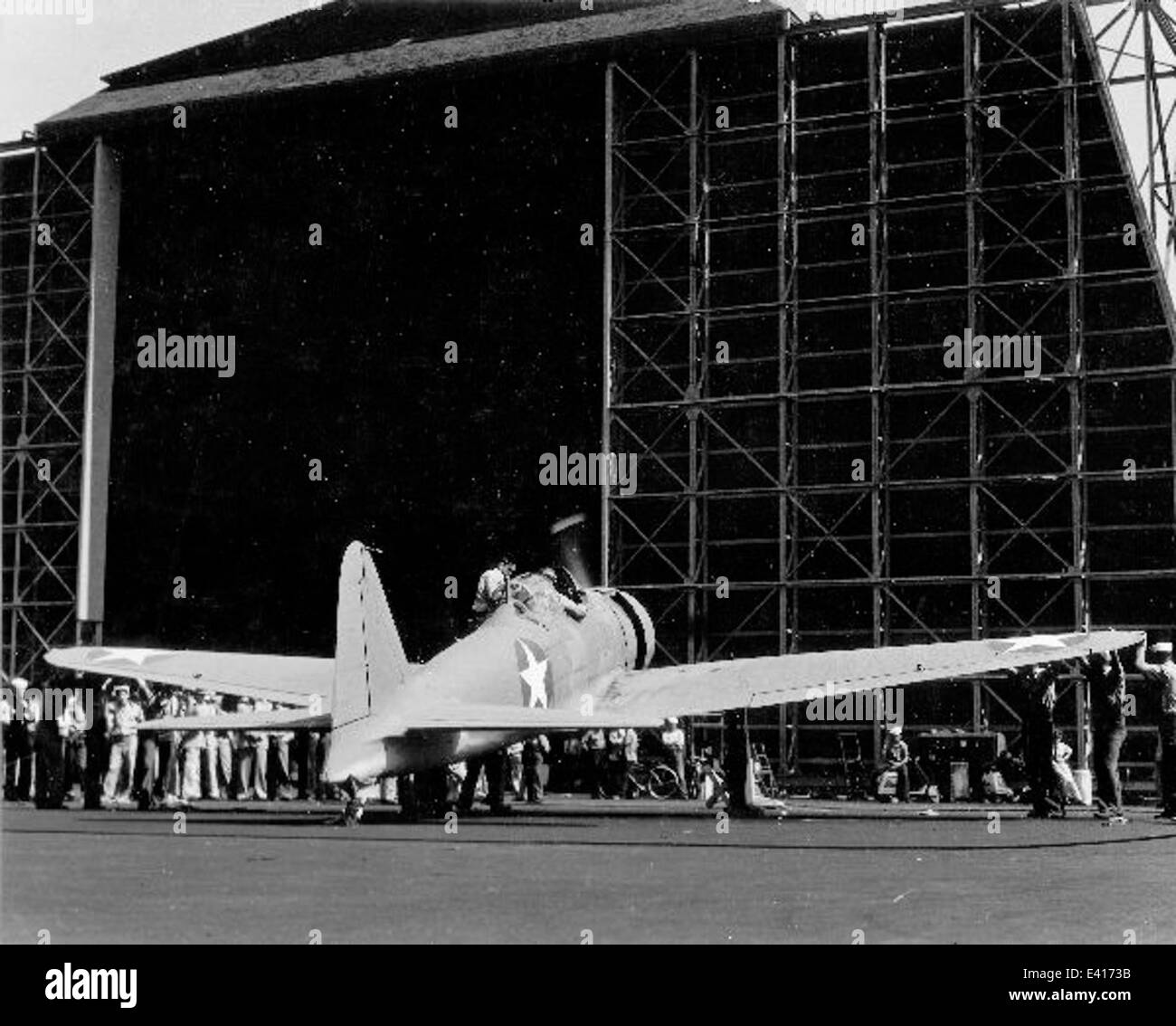 A photograph of a captured Mitsubishi A6M Zero fighter aircraft, the ...