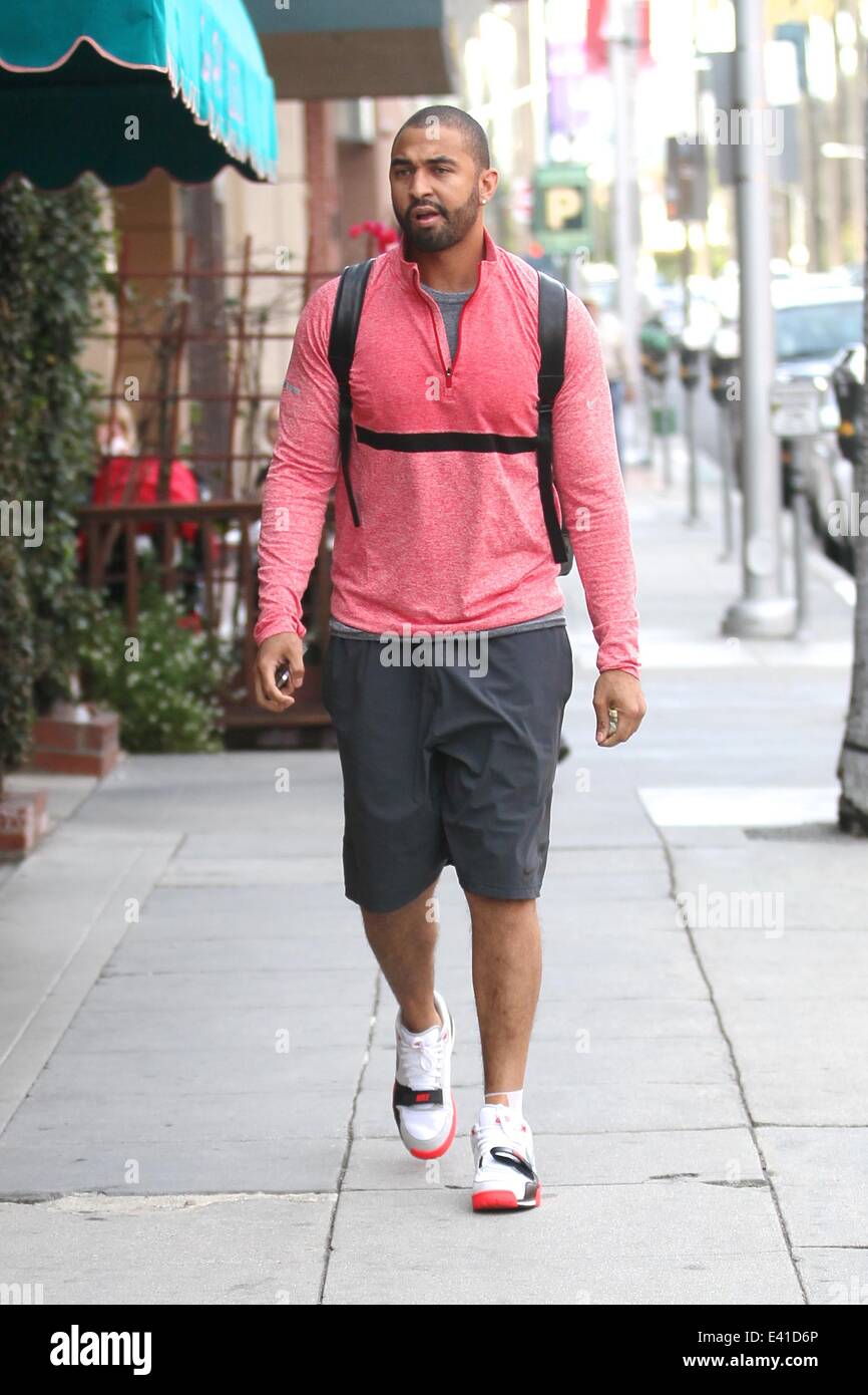 Matt Kemp goes to a medical office in Beverly Hills Featuring: Matt