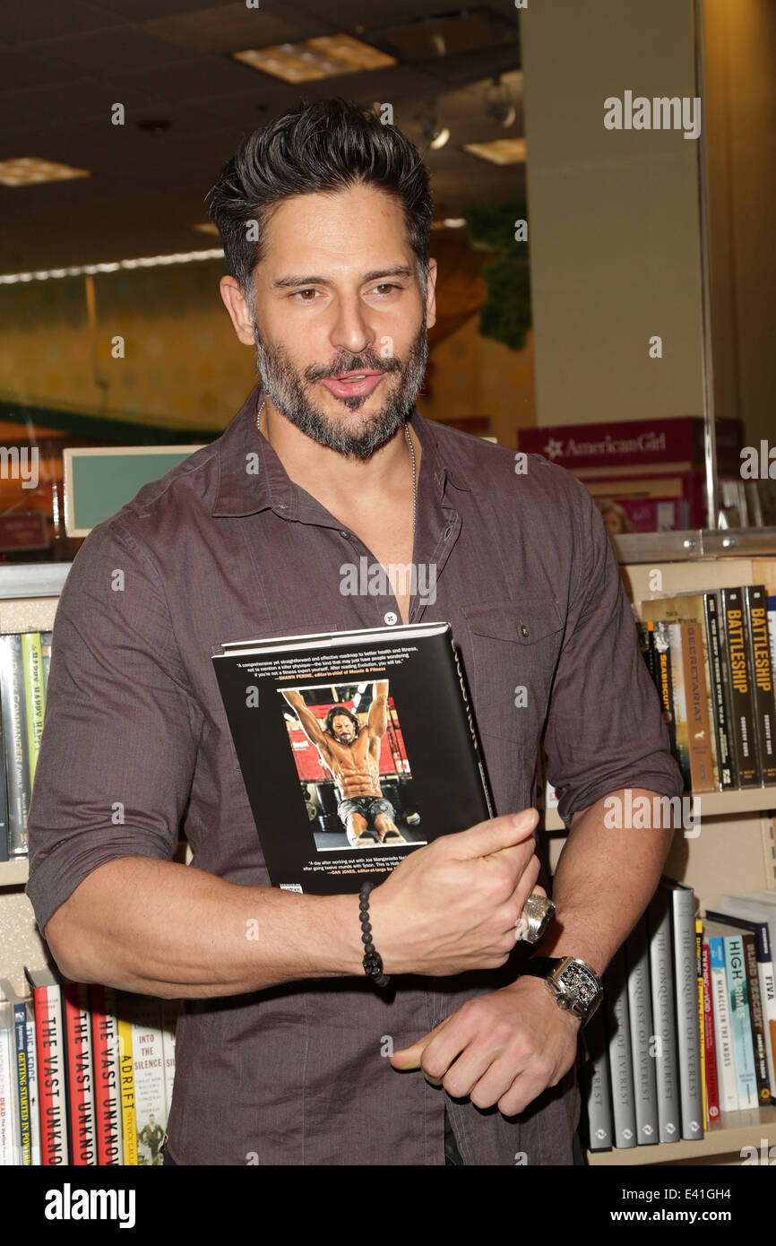 Joe Manganiello, "True Blood" star, sign copies of his new book Evolution:  The Cutting Edge Guide to Breaking Down Mental Walls and Building the Body  You've Always Wanted at Barnes & Noble