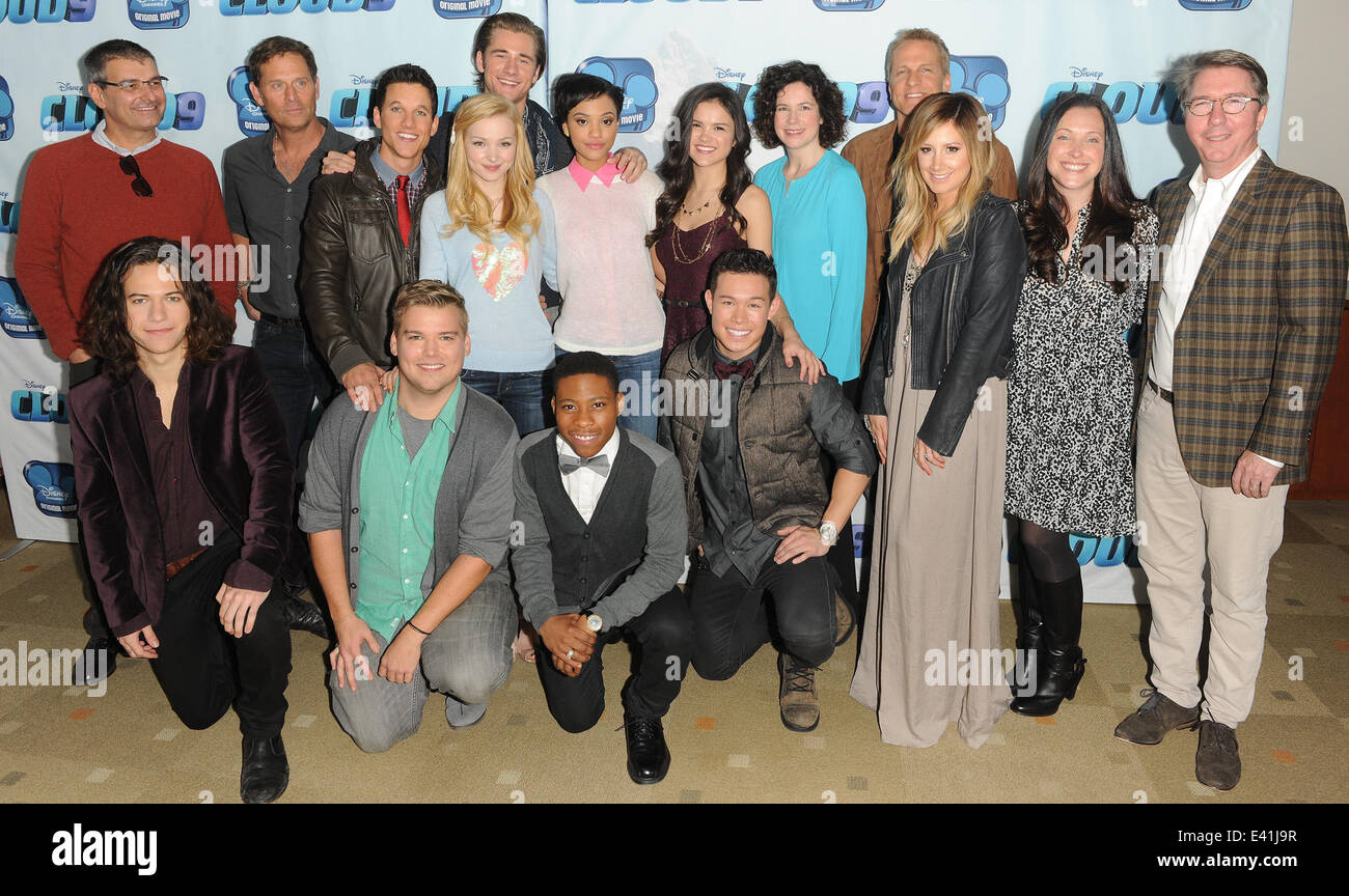 Stars Of The Disney Channel Original Movie Cloud 9 And Executive Producer Ashley Tisdale Featuring Jeffrey Nordling Mike C Manning Luke Benward Dove Cameron Kiersey Clemons Victoria Moroles Amy Farrington Patrick Fabian