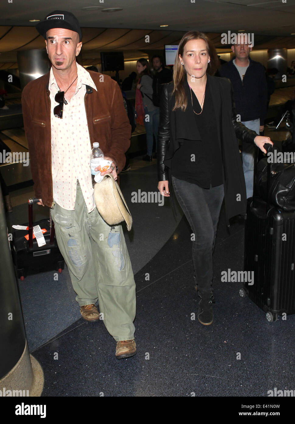 Celebrities arrive at LAX (Los Angeles International) airport Featuring