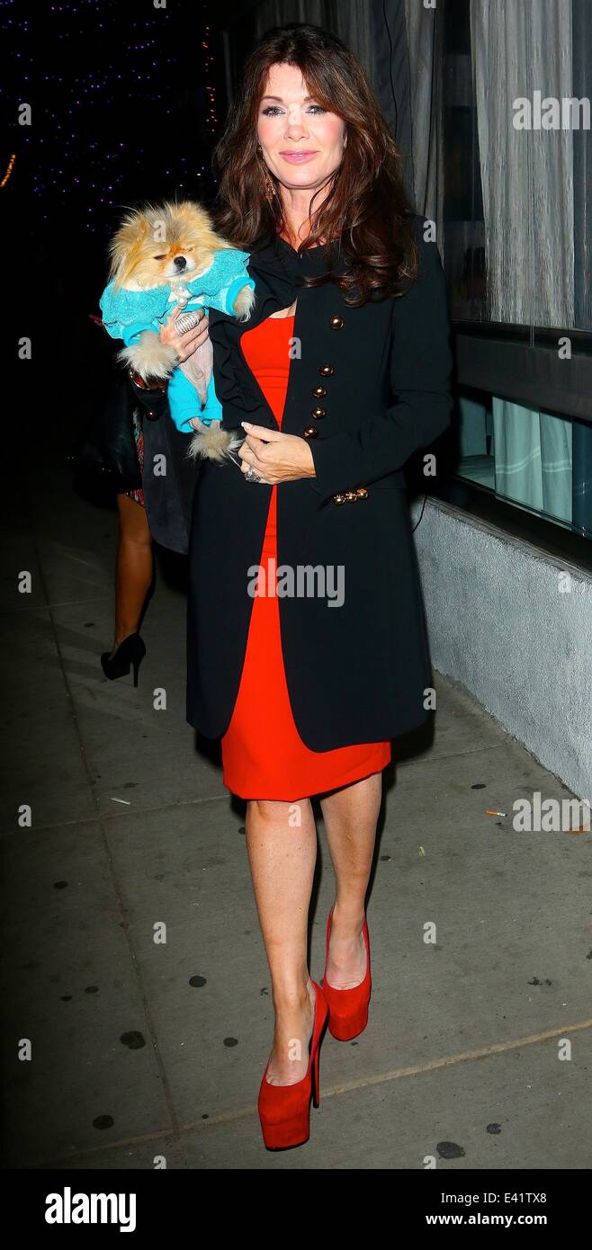 Lisa Vanderpump and Ken Todd leaving Sur Restaurant in West Hollywood