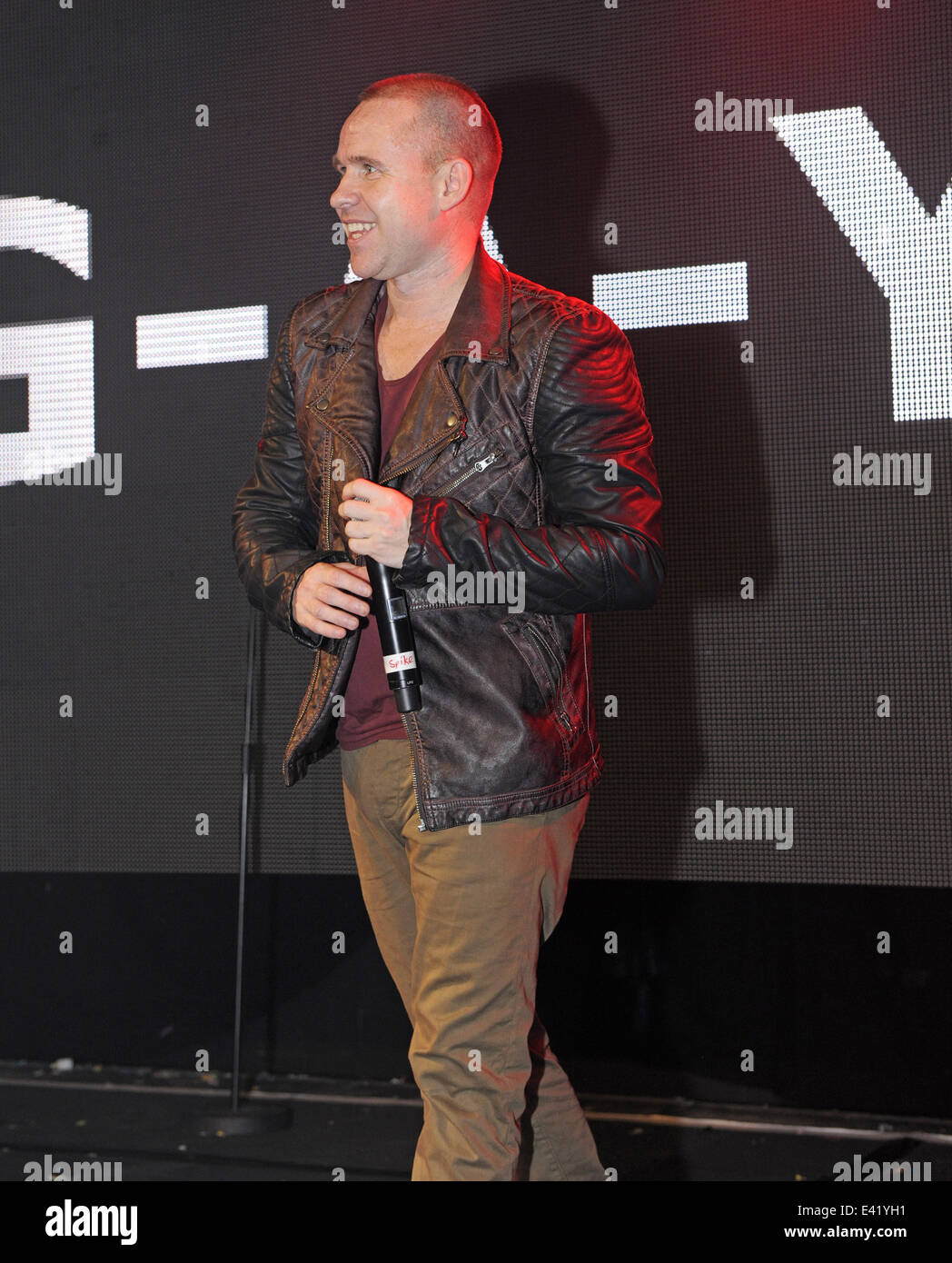 Boy Band 911 perform live on stage at G-A-Y Featuring: Simon 'Spike' Dawbarn  Where: London, United Kingdom When: 01 Jan 2014 Stock Photo - Alamy