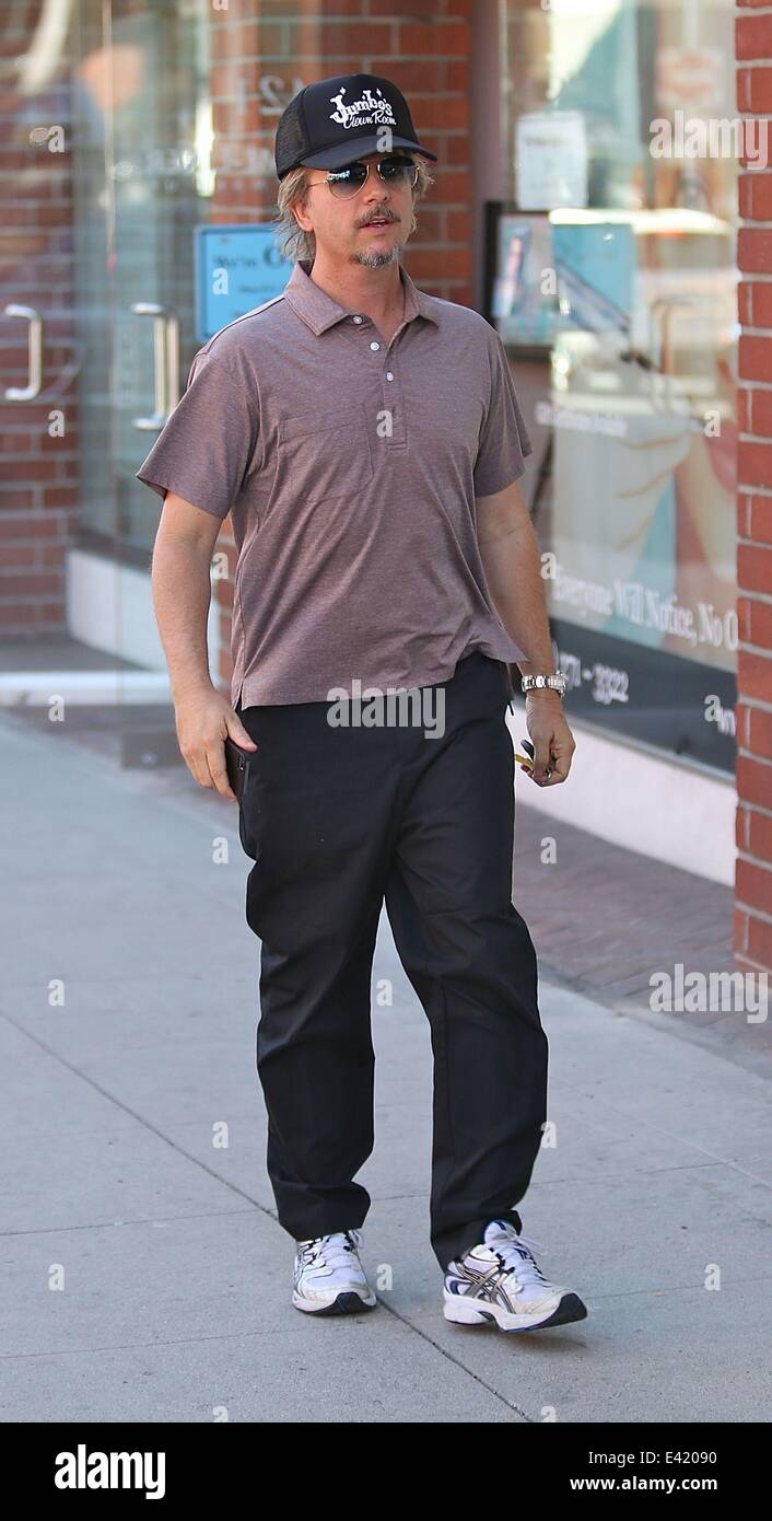 David Spade Wears A Jumbos Clown Room Hat That Is A Dive Bar
