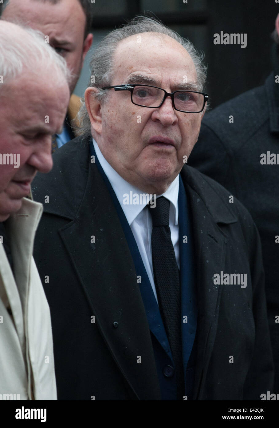 Ronnie Biggs funeral held at Golders Green Crematorium. Featuring