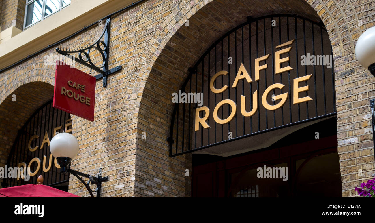Café Rouge, French Restaurant Chain, London, Britain. Stock Photo