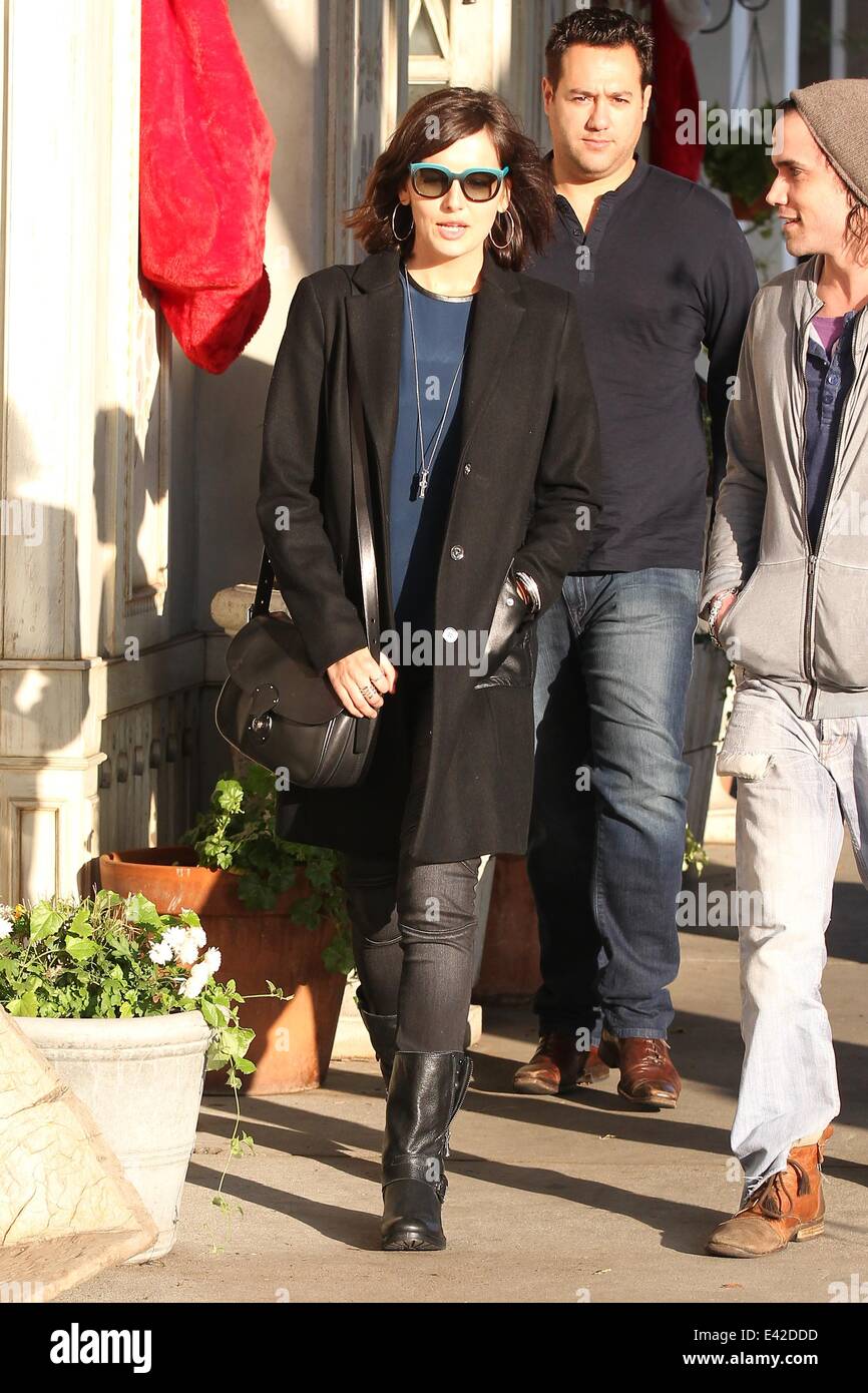Camilla Belle leaving Alfred Cafe at Melrose Place Featuring: Camilla