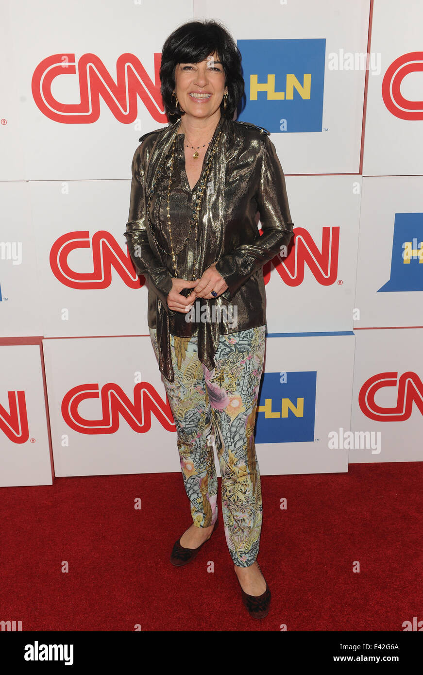 CNN Worldwide All-Star Party at TCA  Featuring: Christiane Amanpour Where: LA, California, United States When: 11 Jan 2014 Stock Photo