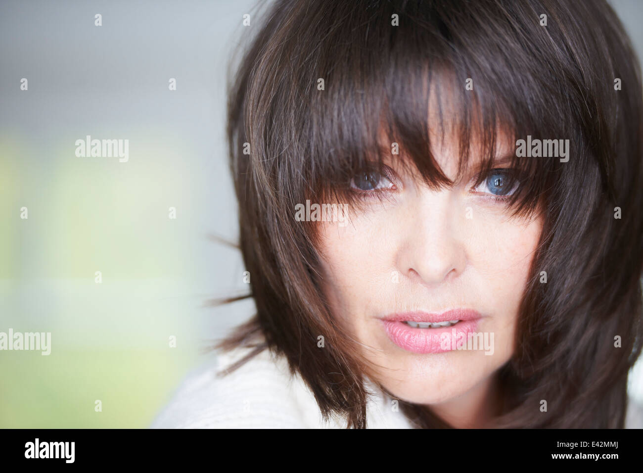 Portrait of mature woman Stock Photo