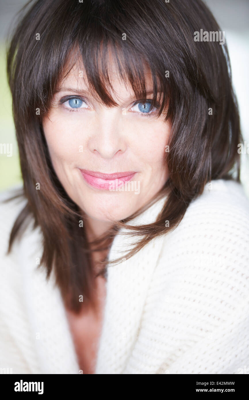 Portrait of mature woman Stock Photo