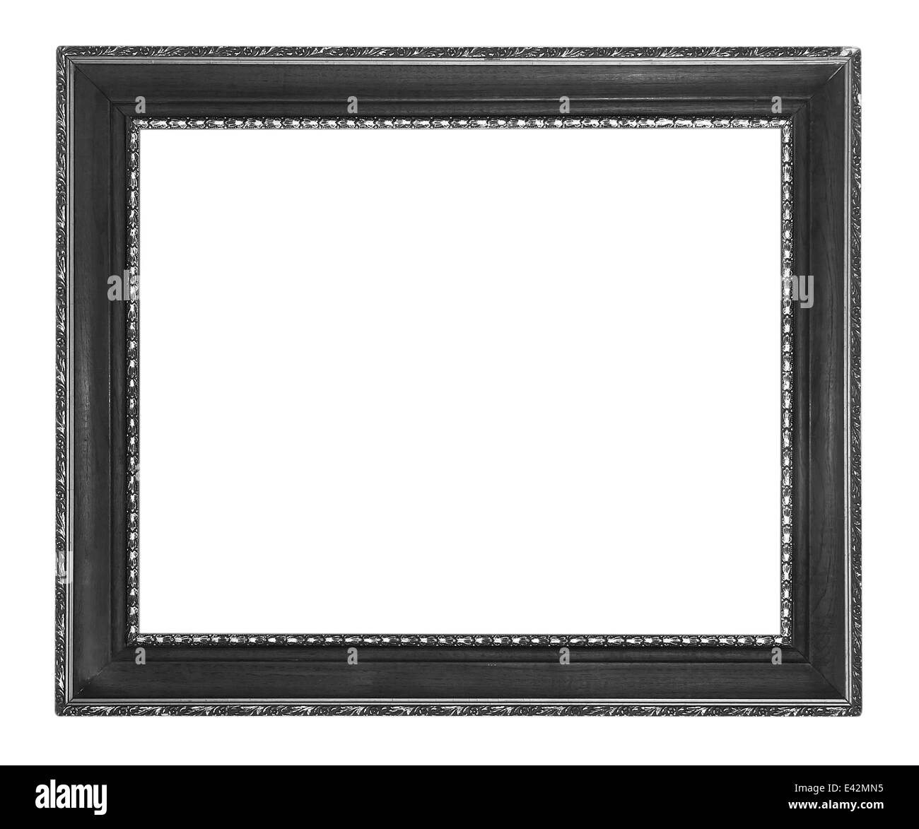 Black picture Frame Isolated on White Background Stock Photo Alamy