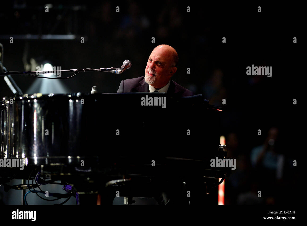 Billy Joel performing live on stage during his second sold out concert