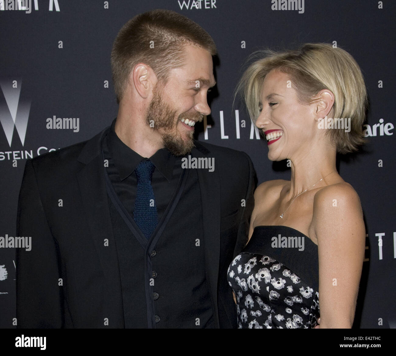 The Weinstein Company & Netflix 2014 Golden Globes After Party held at The Beverly Hilton Hotel in Los Angeles, CA. 12th January 2013.  Featuring: Chad Michael Murray,Nicky Whelan Where: Los Angeles, California, United States When: 13 Jan 2014 Stock Photo