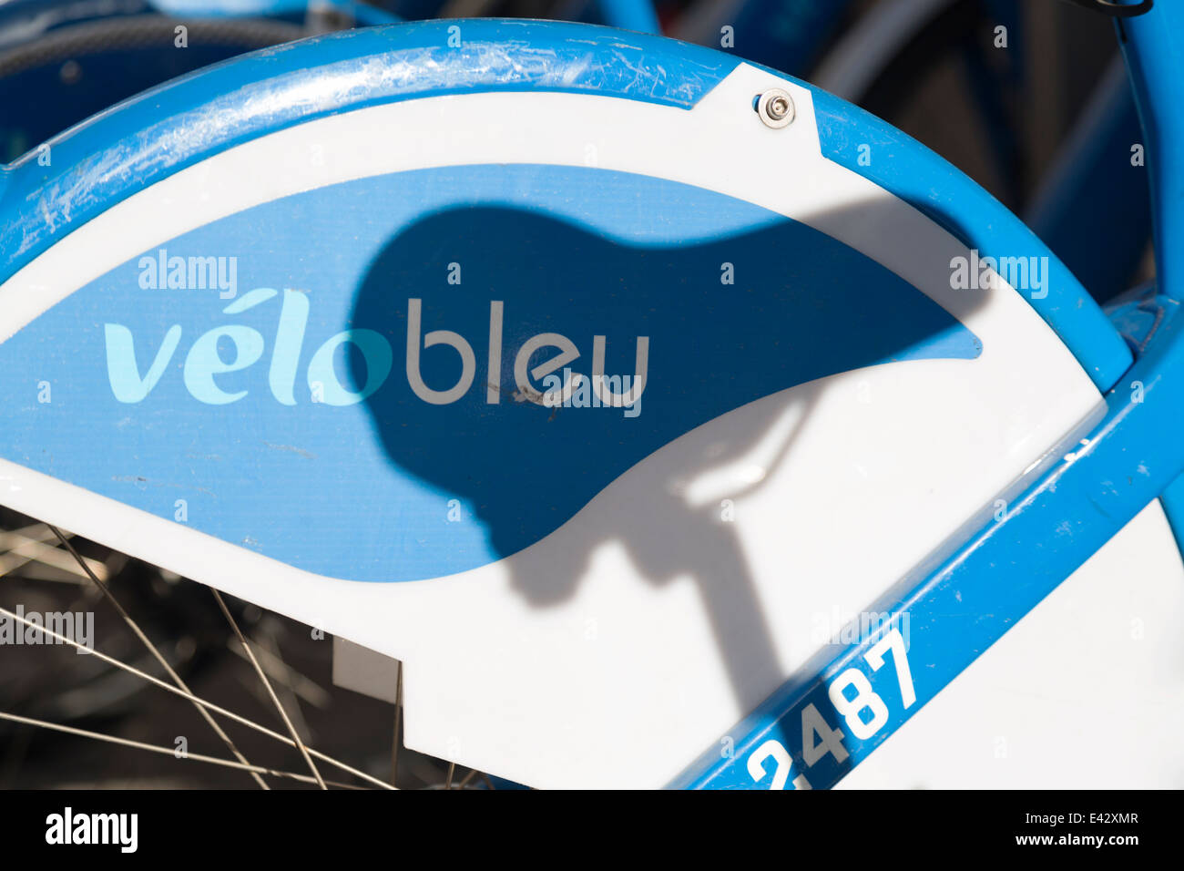 France, Nice, Velo Bluehire bikes Stock Photo Alamy