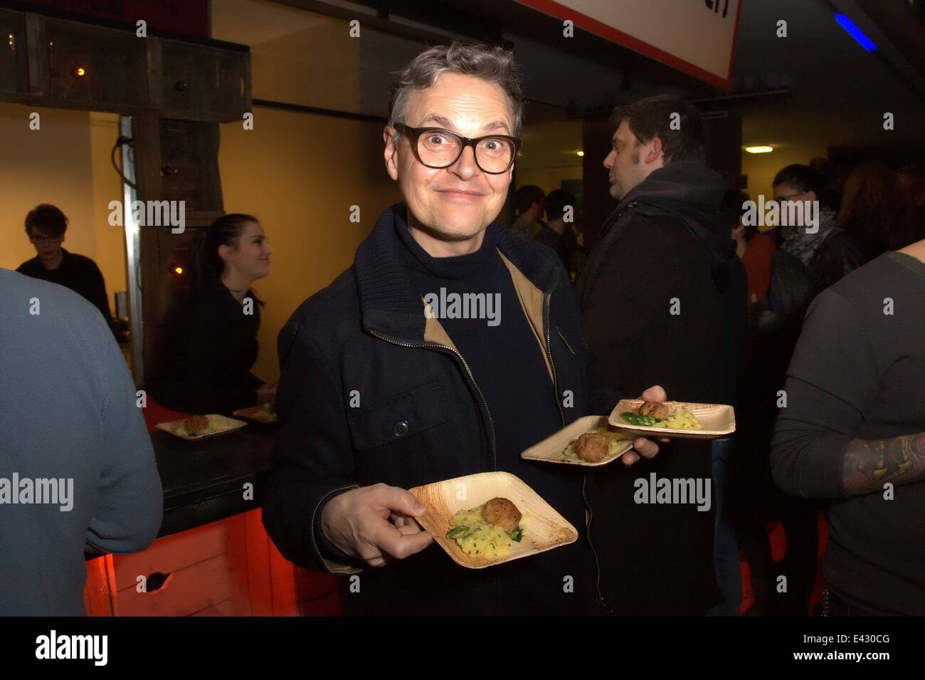 Bread and Butter opening party at airport Tempelhof in Berlin with celebrities and guests  Featuring: Rolf Scheider Where: Berlin, Germany When: 13 Jan 2014 Stock Photo