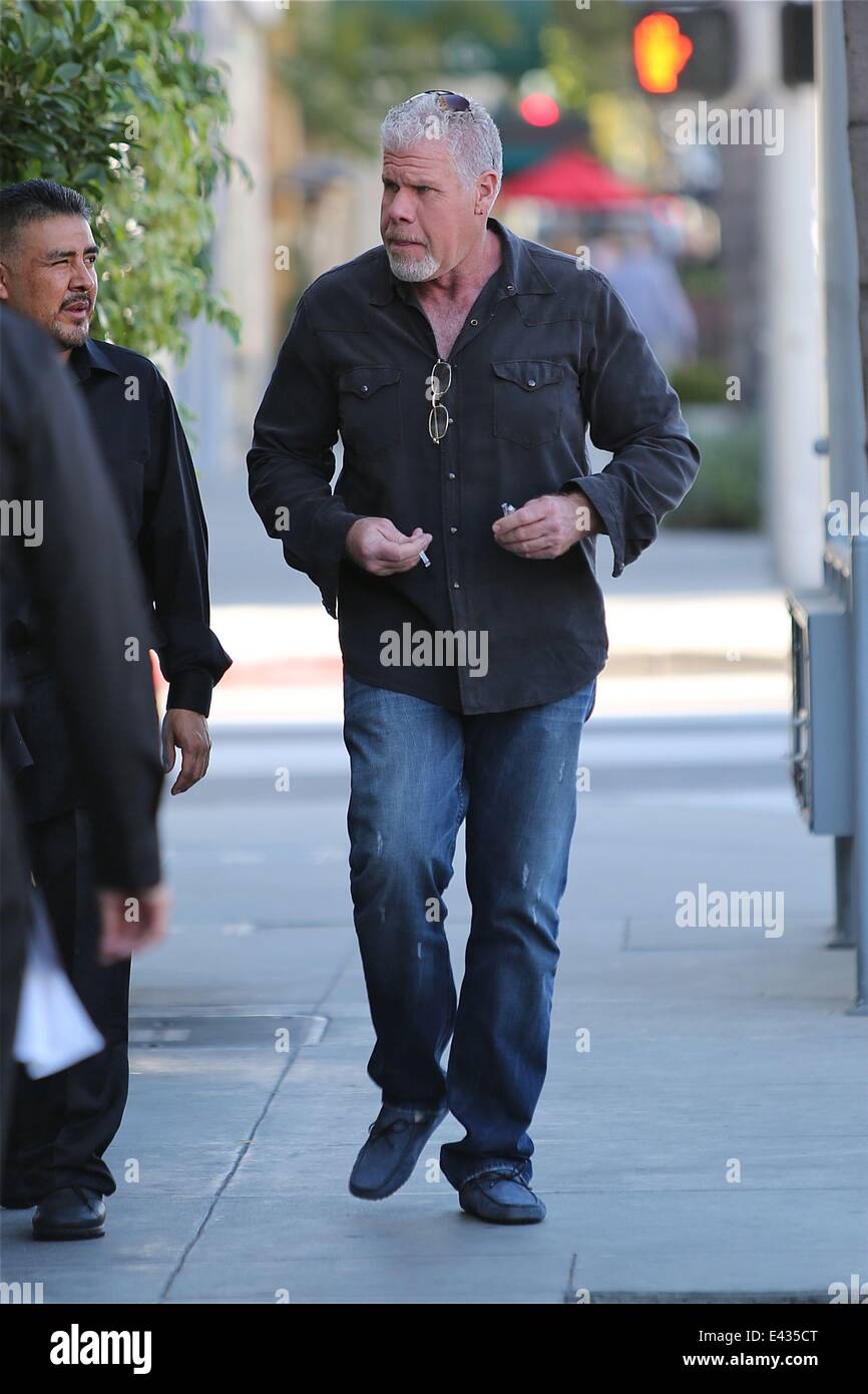 Ron Perlman walking in Beverly Hills Featuring: Ron Perlman Where: Los  Angeles, California, United States When: 14 Jan 2014 Stock Photo - Alamy