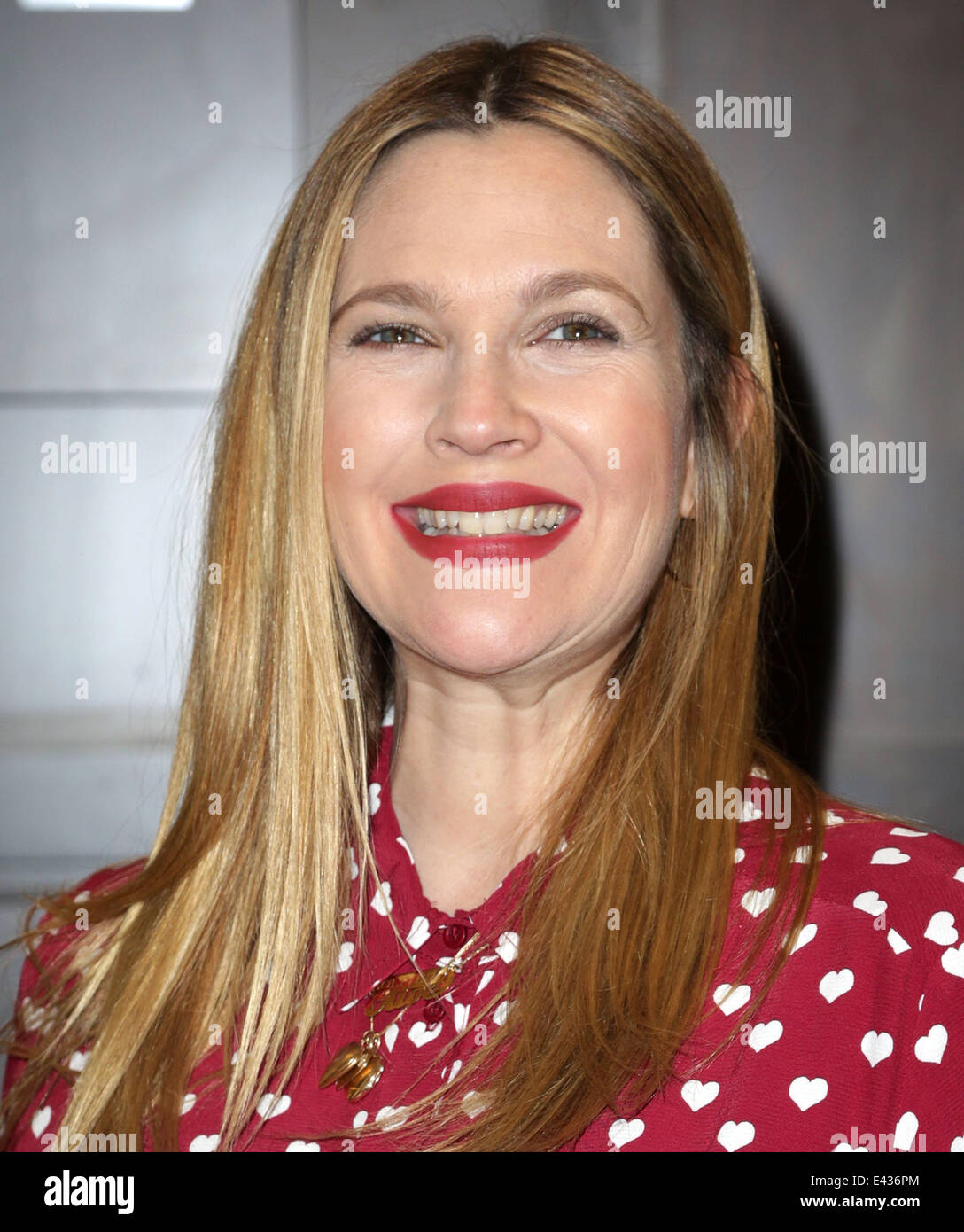 Actress Drew Barrymore poses at her book signing for "Find It In