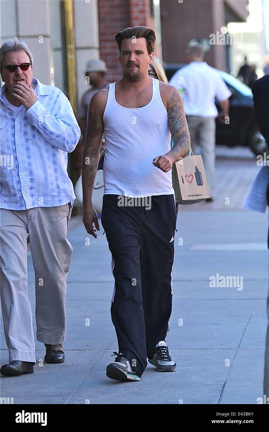 Sean Stewart out and about in Beverly Hills Featuring: Sean Stewart