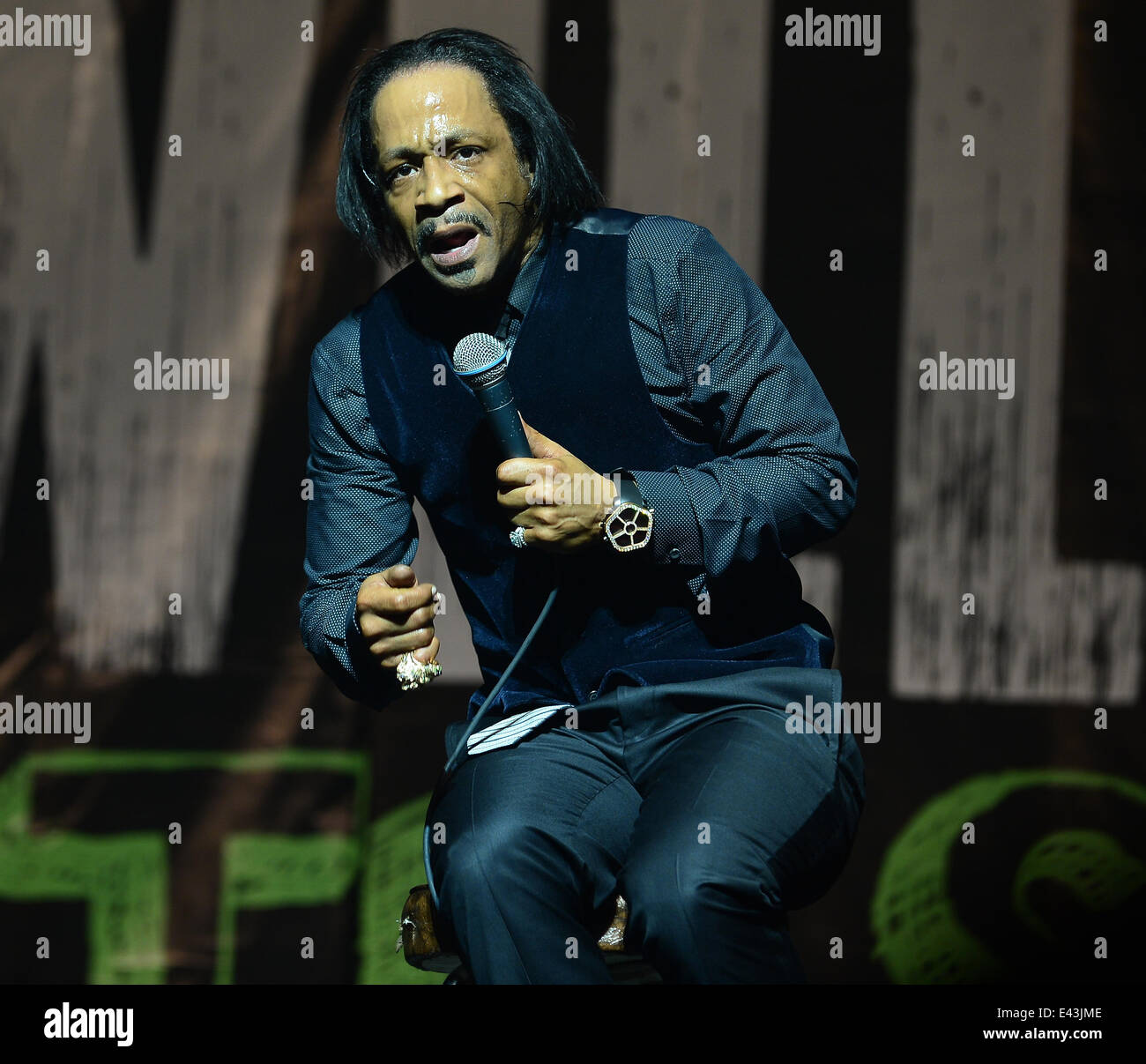 Katt Williams Growth Spurt comedy tour at the James L Knight Center  Featuring: Actor/comedian Katt Williams Where: Miami, Florida, United States When: 18 Jan 2014 Stock Photo