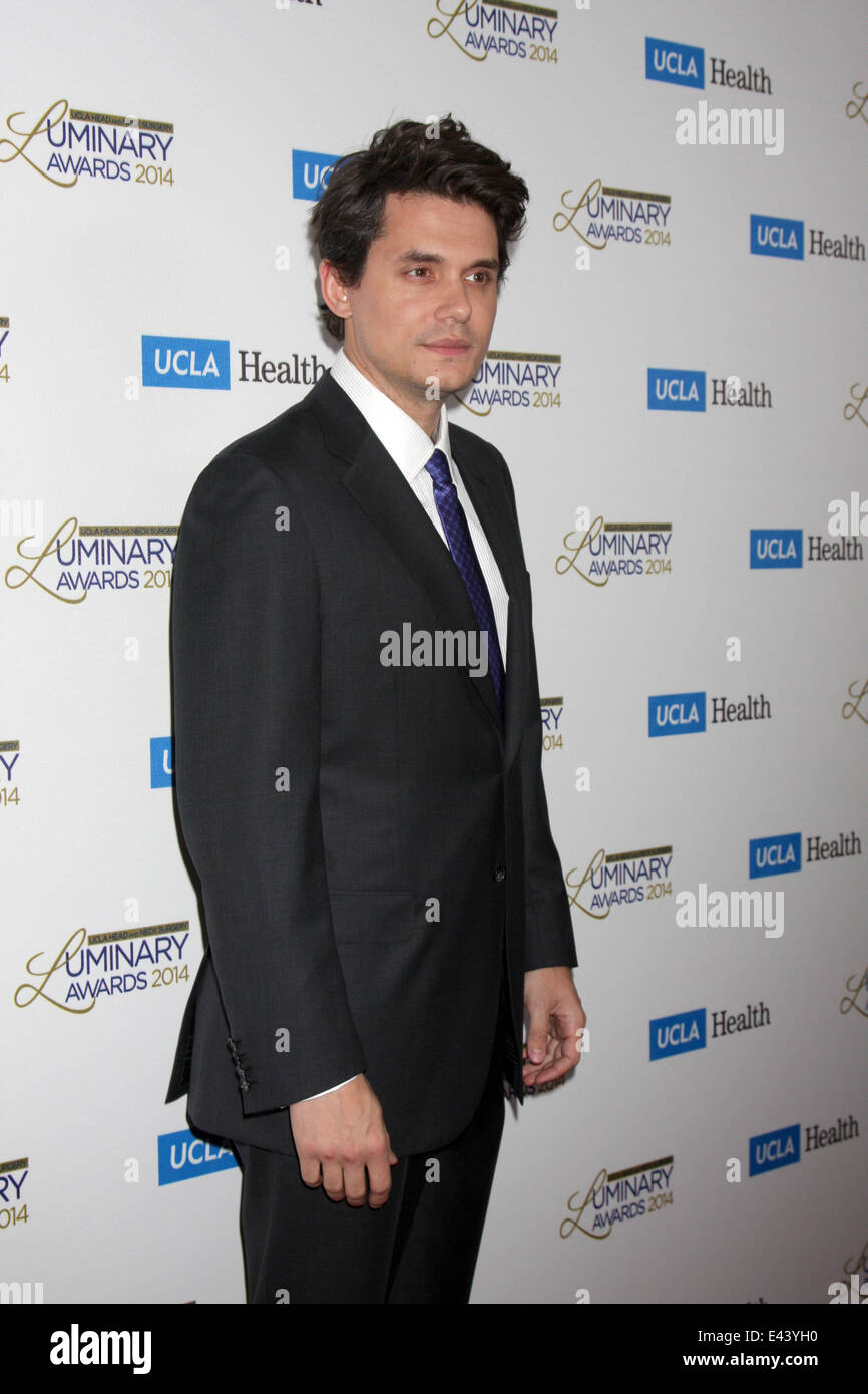 UCLA Head and Neck Surgery Luminary Awards horing John Mayer  Featuring: John Mayer Where: Beverly Hills, California, United States When: 23 Jan 2014 Stock Photo
