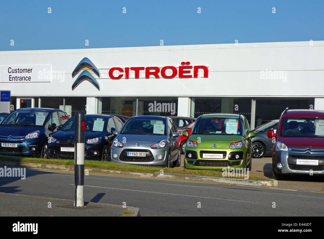 Citroen garage Stock Photo