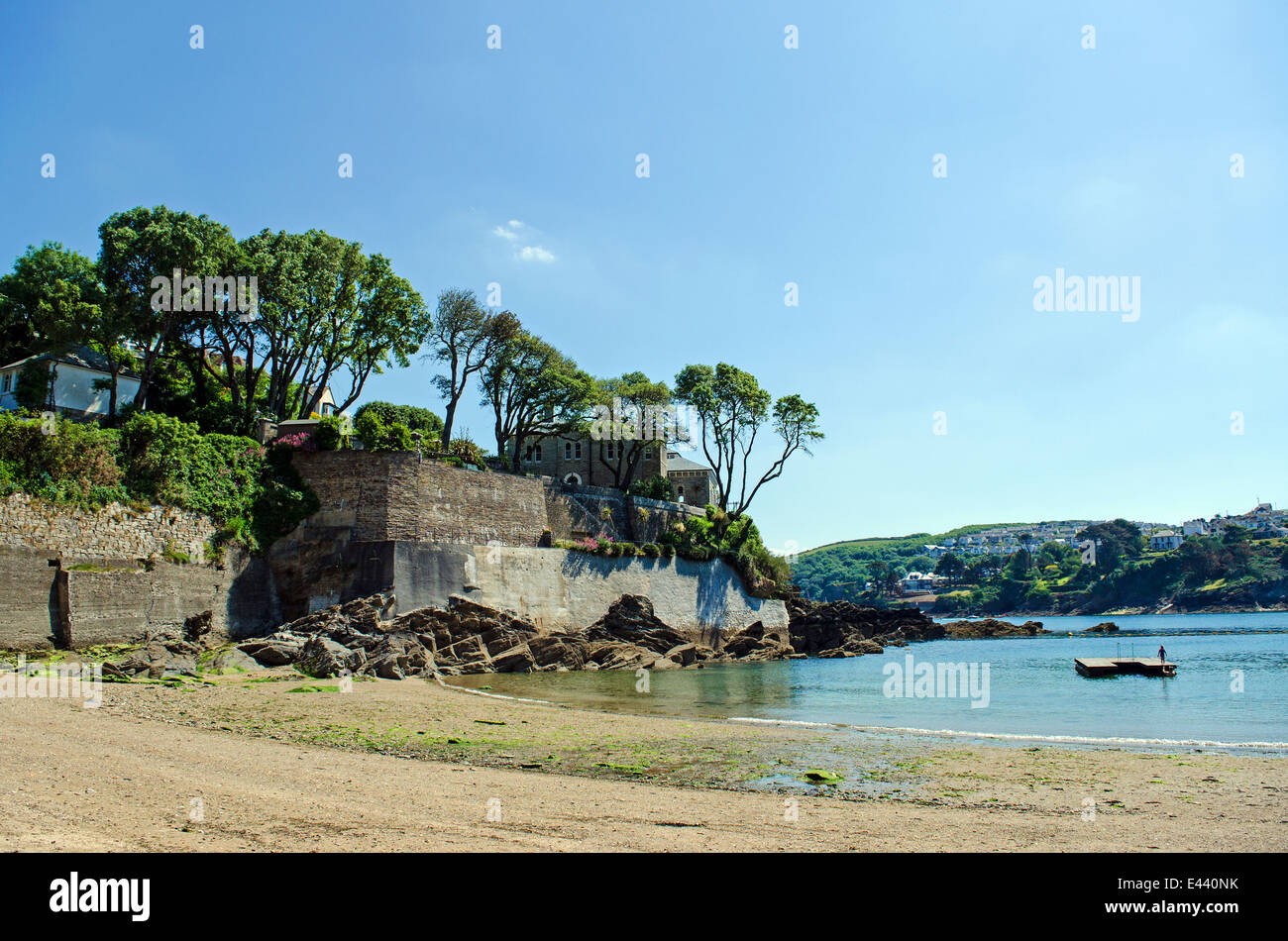 Readymoney cove near Fowey in Cornwall, UK Stock Photo