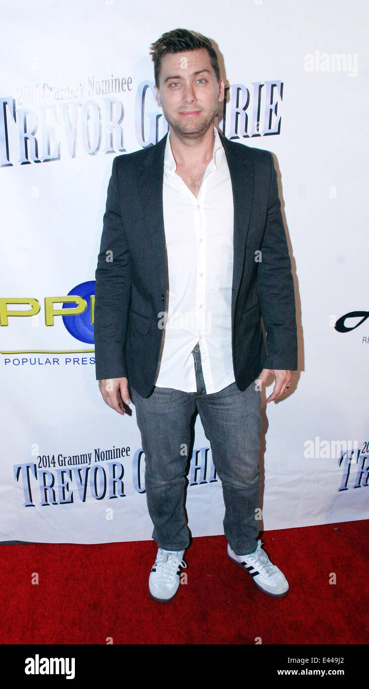 Pre-Grammy celebration party for Trevor Guthrie held at Acabar  Featuring: Lance Bass Where: Los Angeles, California, United States When: 26 Jan 2014 Stock Photo