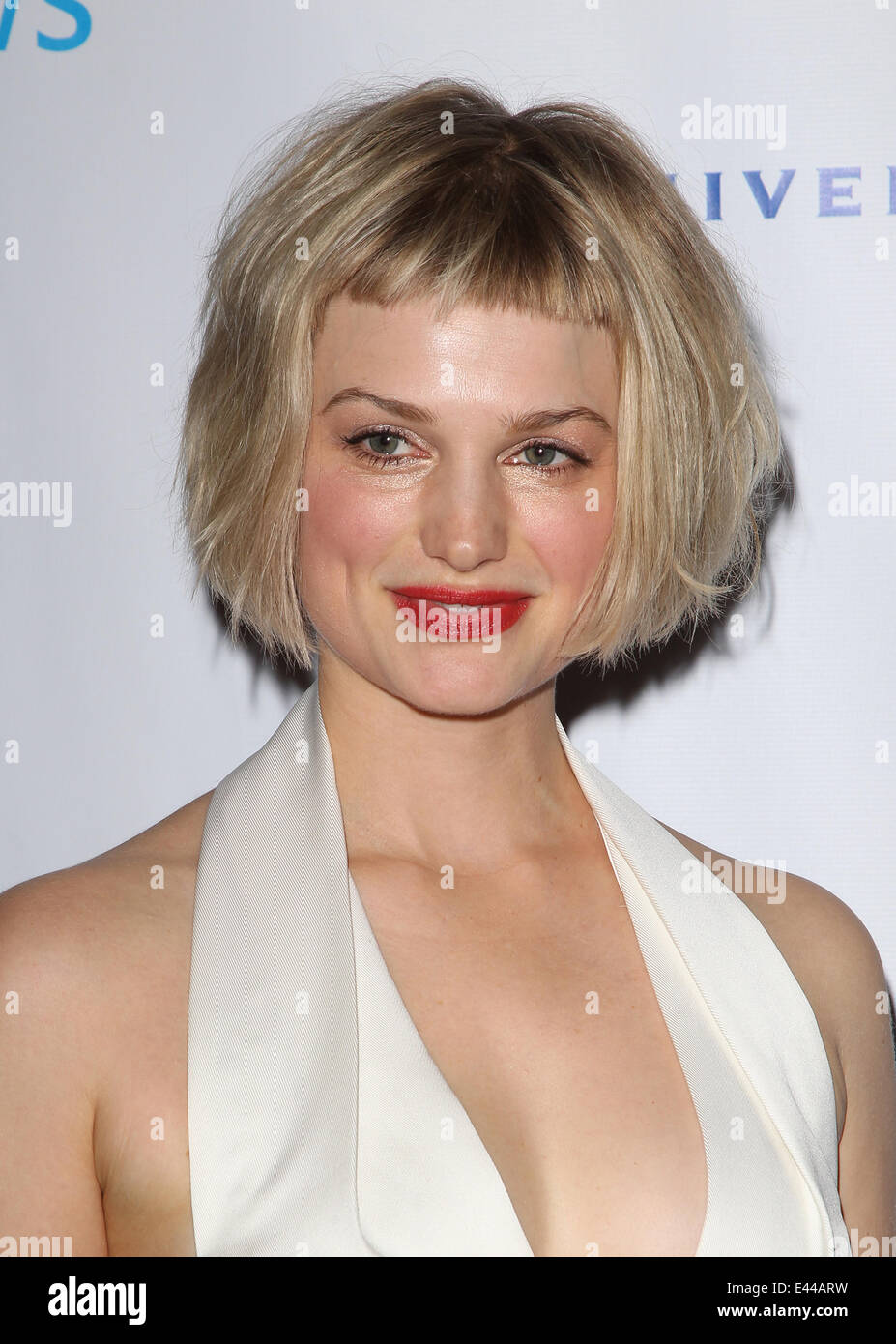 Universal Music Group 2014 Post-Grammy Party At The Ace Hotel Theater  Featuring: Alison Sudol,A Fine Frenzy Where: Los Angeles, California, United States When: 26 Jan 2014 Stock Photo