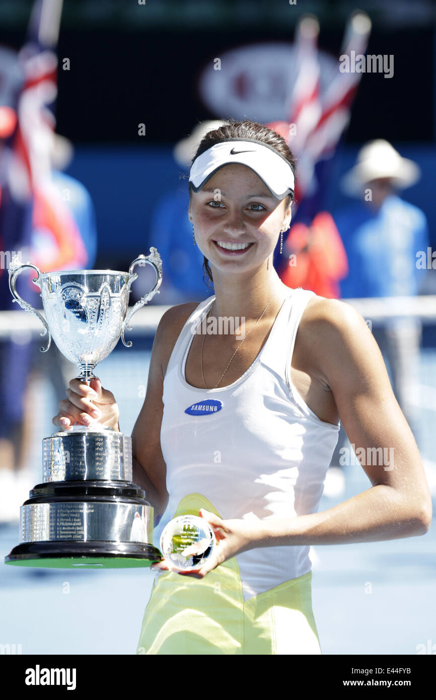 Australian Open Tennis 2014. Melbourne. Australia. Saturday Stock Photo -  Alamy
