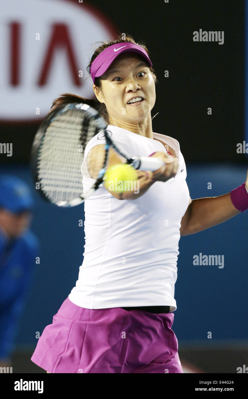 Australian Open Tennis 2014. Melbourne. Australia. Saturday Stock Photo -  Alamy