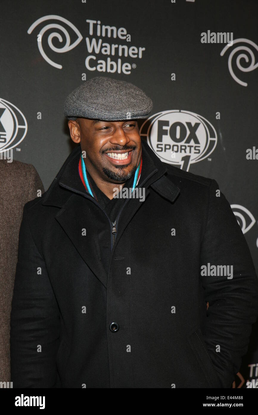 Time Warner Cable presents the FOX Sports 1 Thursday Night Super Bash at Time Warner Cable Studios  Featuring: Donovan McNabb Where: New York, New York, United States When: 30 Jan 2014 Stock Photo