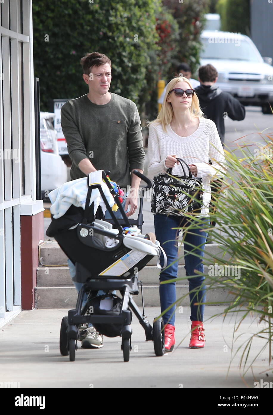 Jaime King and her husband, Kyle Newman out and about with their son