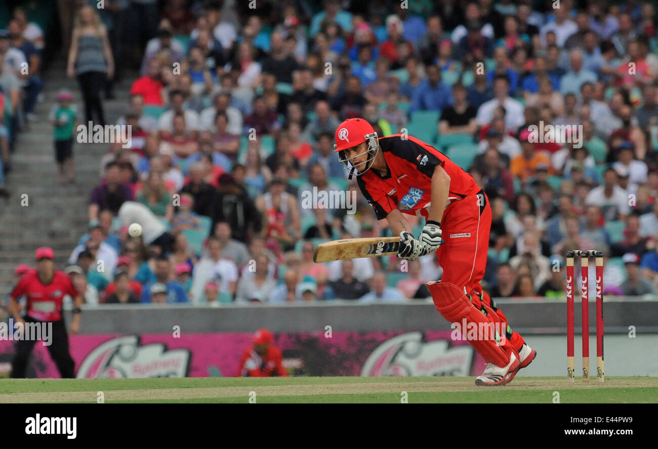 Alex Hales England batsman Alex Hales smashed 89 runs off just 52 balls on his debut for Melbourne Renegades in Australia's T20 KFC Big Bash League Sydney Sixers vs Melbourne Renegades at the Sydney Cricket Ground Sydney, Australia - 09.01.13  Featuring: Stock Photo
