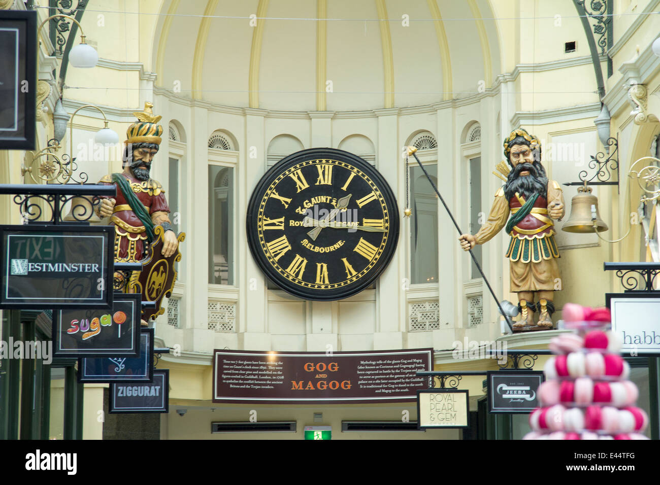 Clock in royal arcade melbourne hires stock photography and images Alamy