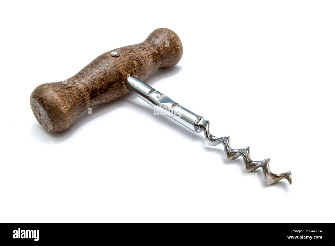Old corkscrew isolated on white background Stock Photo - Alamy