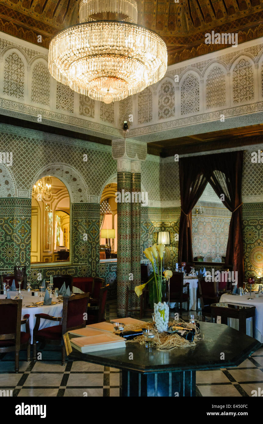 Restaurant of the Red House Riad, Marrakech, Morocco Stock Photo - Alamy