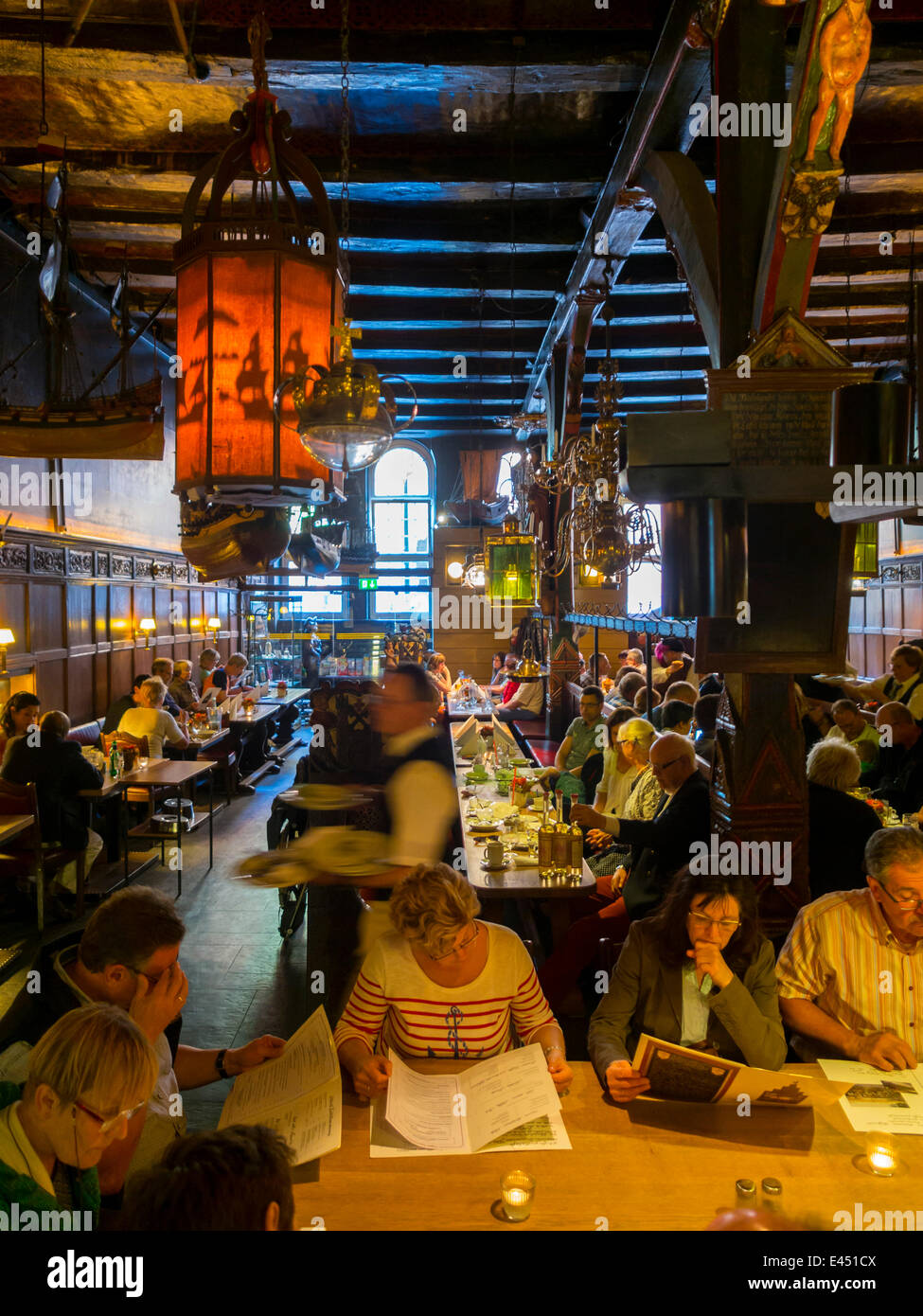 Historic Schiffergesellschaft restaurant, Lübeck, Schleswig-Holstein, Germany Stock Photo